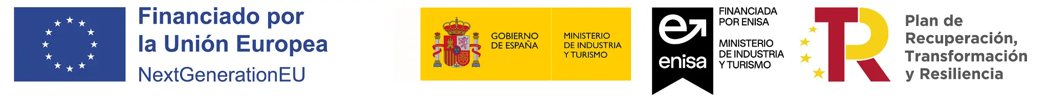 Financiado por la Unión Europea NextGenerationEU · Gobierno de España · ENISA · Plan de Recuperación, Transformación y Resiliencia
